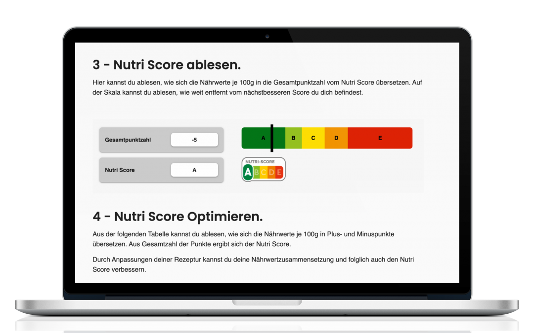 Nutri Score Rechner