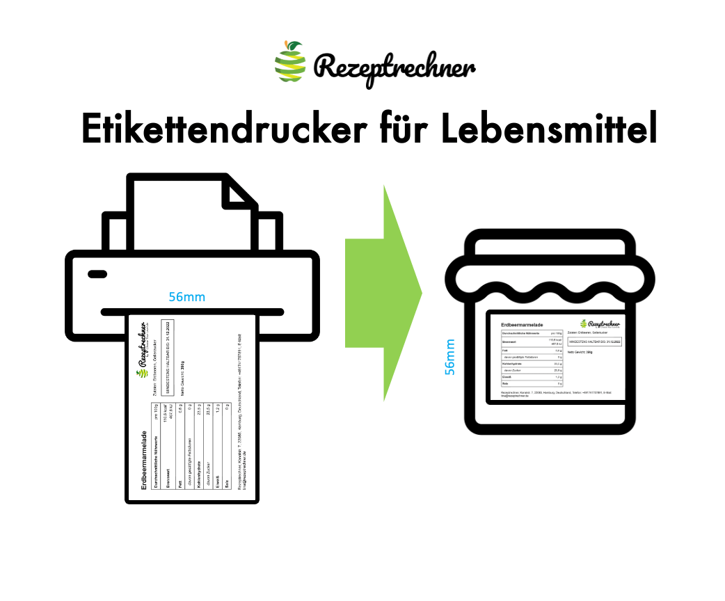 Etikettendrucker für Lebensmittel Lebensmitteletiketten Drucker