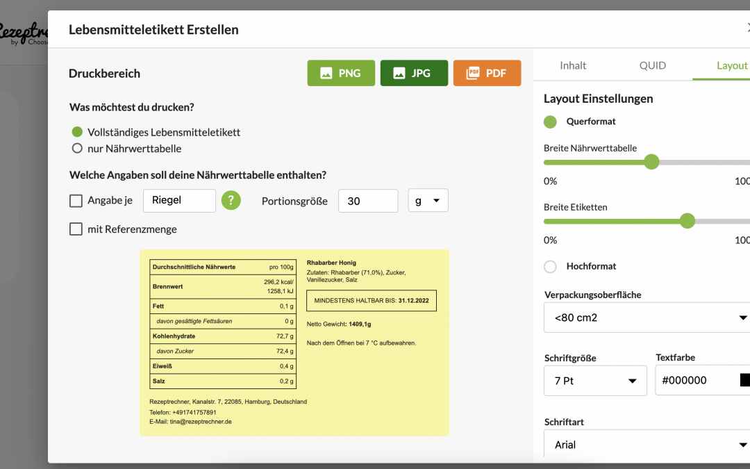 Lebensmittelanalyse