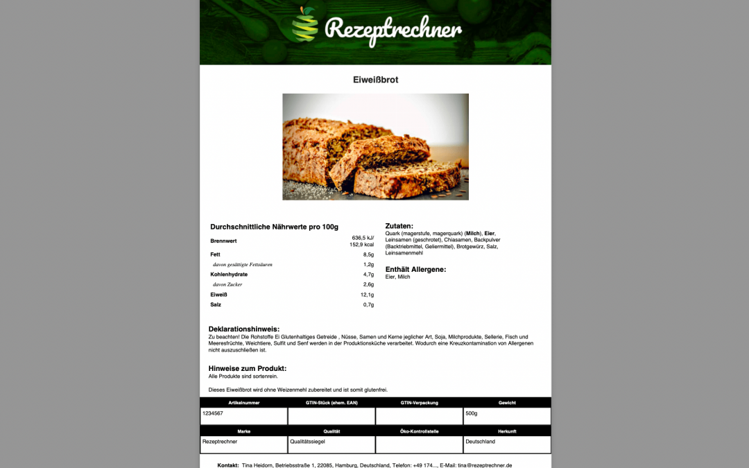 Digitaler Produktpass | Lebensmittel
