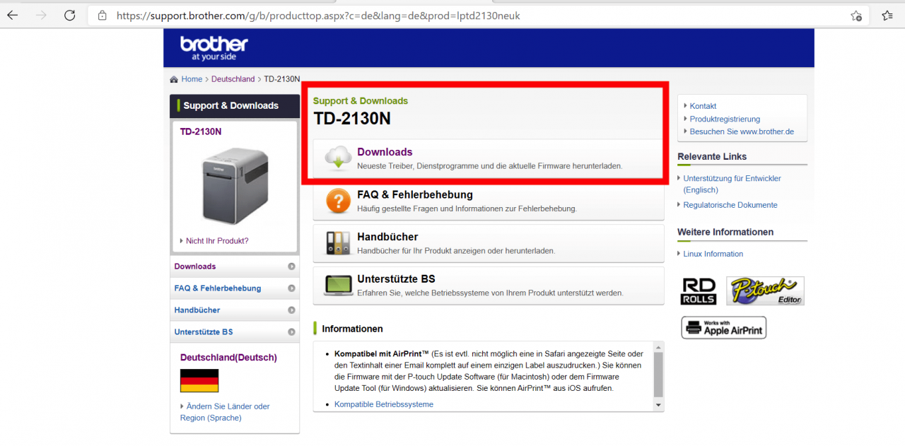 Etikettendrucker einrichten Anleitung