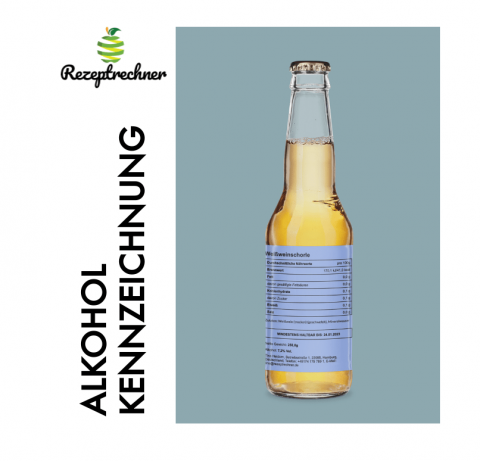 Alkohol Kennzeichnung in Lebensmitteln