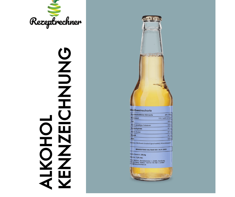 Alkohol Kennzeichnung in Lebensmitteln