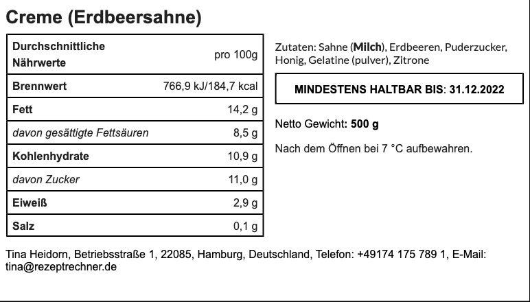 Marmeladen Gläser Etiketten Drucken