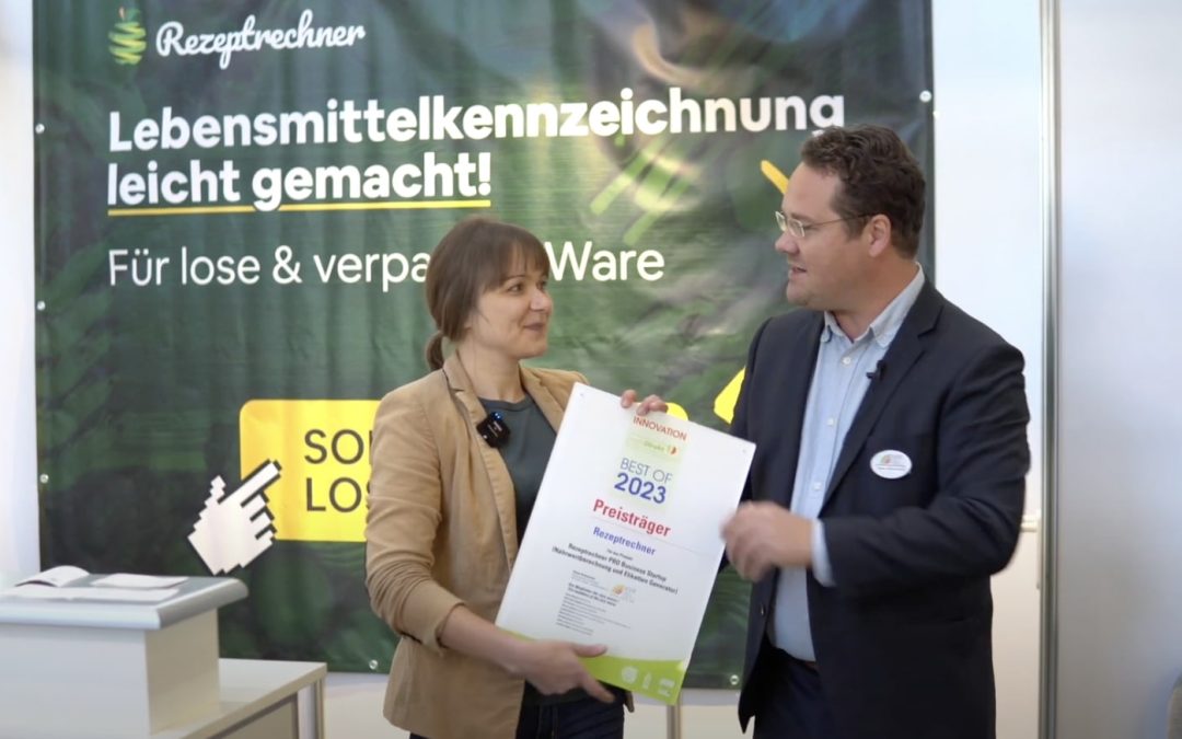 Innovationspreis Gewinner expoDirekt 2023: Rezeptrechner