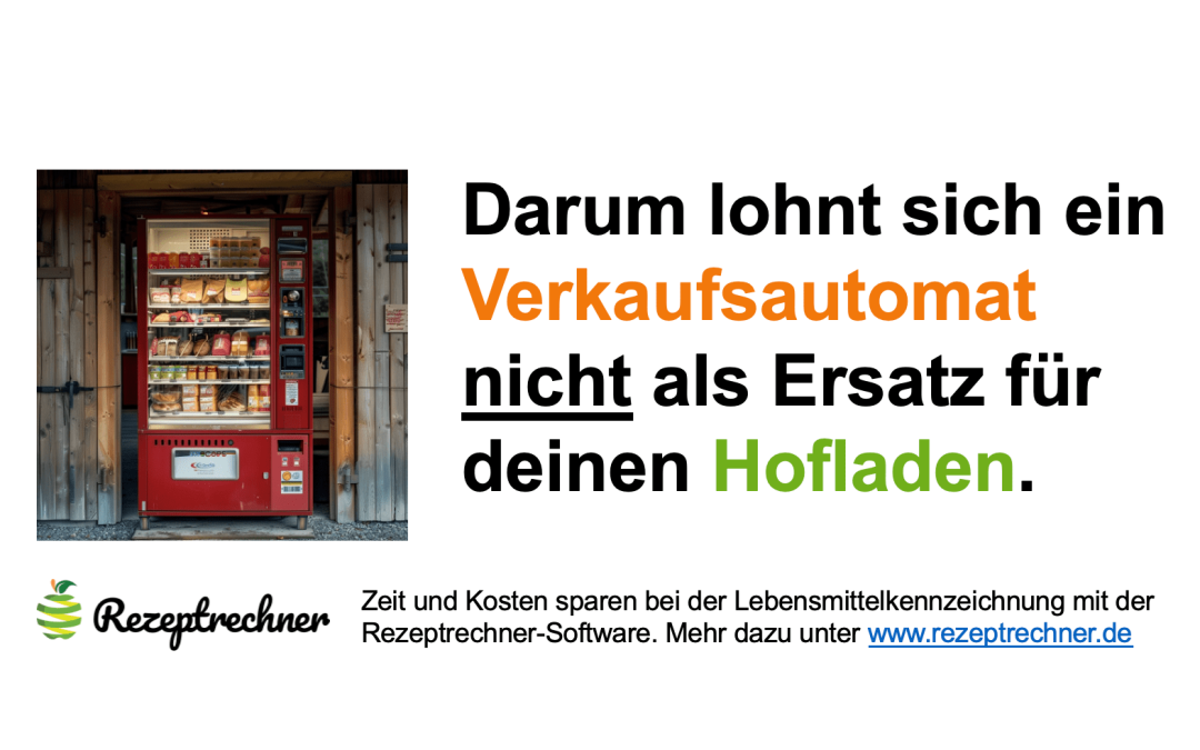 Verkaufsautomaten für Hofladen - Direktvermarktung
